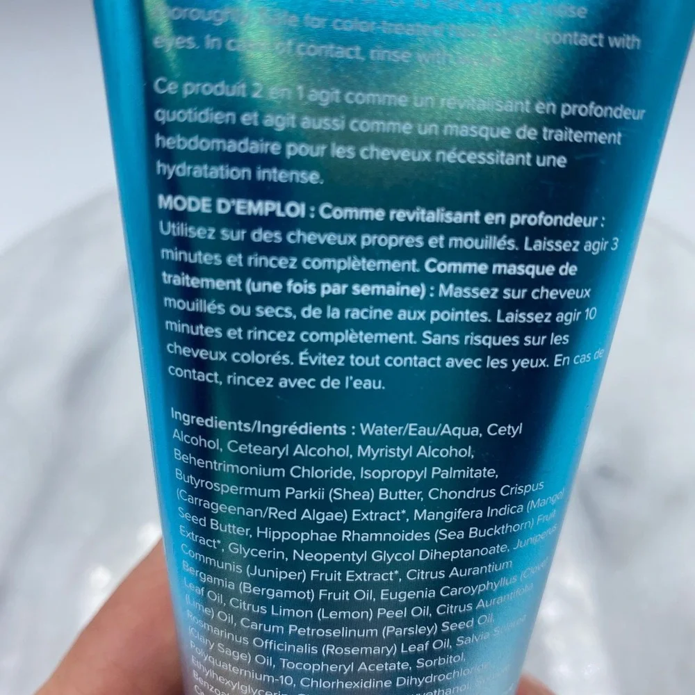 Norwex Lysere 4oz Deep Conditioner & Mask Blue Shea Mango Butter Hydrating Hair
